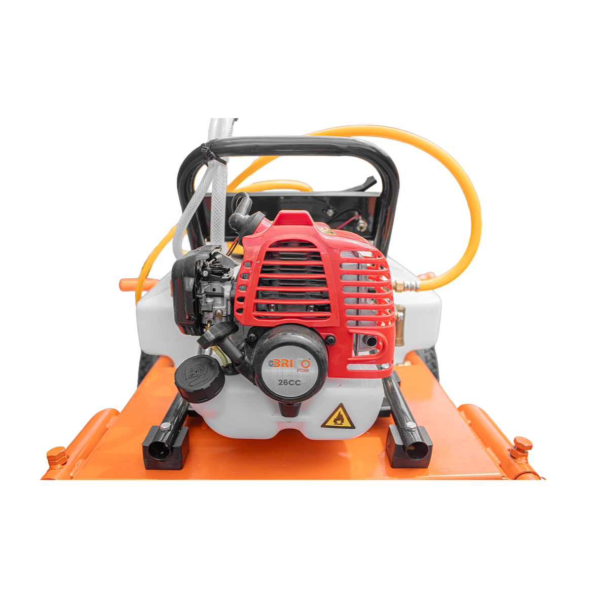 Bricoferr Carretilla sulfatadora de 2 ruedas 26cc 50L con manguera de 10 metros y lanza de 90 cm - Imagen 3