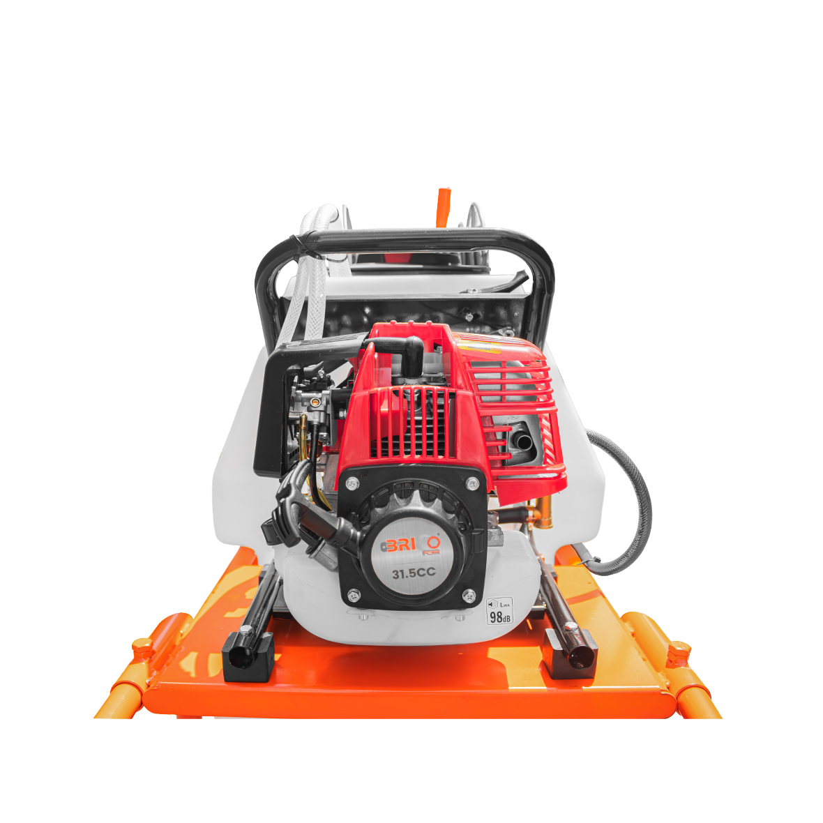 Bricoferr Carretilla sulfatadora de 1 rueda 31.5cc 80L con manguera de 50 metros y lanza de 90 cm - Imagen 3